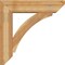Ekena Millwork Thorton Slat Rough Sawn Bracket w/ Offset Brace, Western Red Cedar, 8"W x 32"D x 32"H BKT0806X32X32THR06RWR - alternate 4